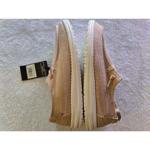 Hey Dudes Women's Wendy Sparkling Rose Gold Size 10 New - Picture 5 of 12